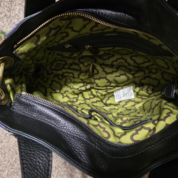 orYANY Green and Purple Leather Bag - Picture 4 of 9